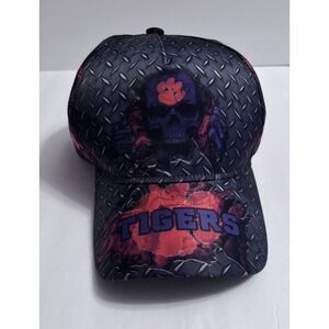Clemson Tigers SKULL‎ NCAA Adult Bucket Hats, Baseball Basketball Cap, Snapbacks